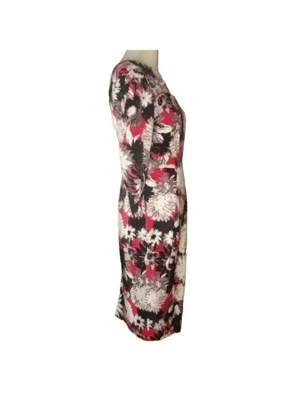 ๐ Debbie Shuchat Cutout Yoke Floral Print Dress 6-8 - Picture 5 of 8